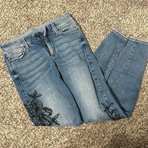 White House Black Market Beaded Skinny Ankle Jean